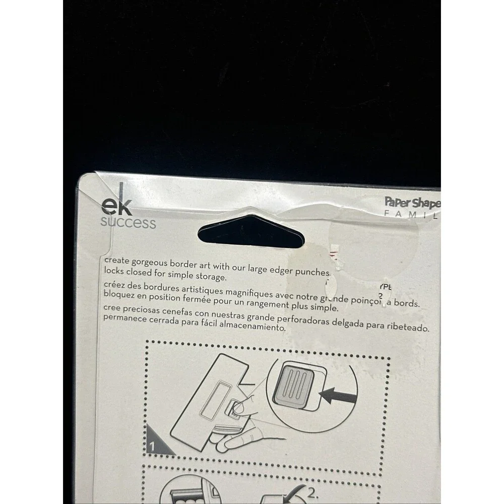 RARE EK Success Large Edger Deep Punch PSN LE Floral Leaf